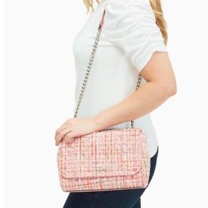 LIMITED EDITION! Beautiful Kate Spade Quilted Tweed Crossbody Shoulder Bag